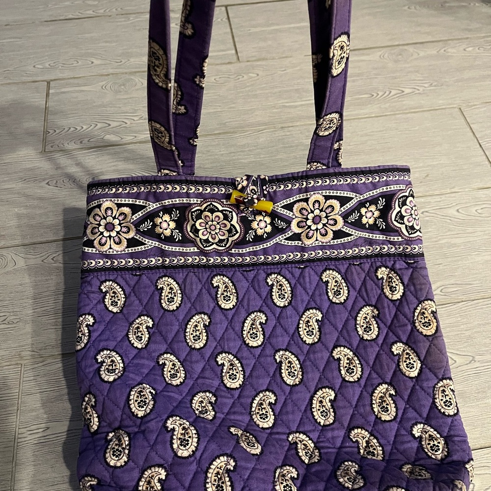 Purple Paisley Tote Bag
